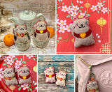 Maneki Neko Paw Up Kawaii Kitty Softie Plush Stuffies File for 4x4, 5x7, 6x10, 8x12 Plush DIGITAL DOWNLOAD embroidery file ITH In the Hoop Feb 2020