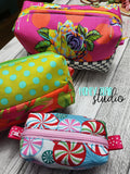 Foxy Boxy Boxed Ends Zip Bag 5x7, 6x10, 7x12, 8x12 DIGITAL DOWNLOAD embroidery file ITH In the Hoop 1122
