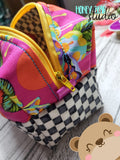 Foxy Boxy Boxed Ends Zip Bag 5x7, 6x10, 7x12, 8x12 DIGITAL DOWNLOAD embroidery file ITH In the Hoop 1122