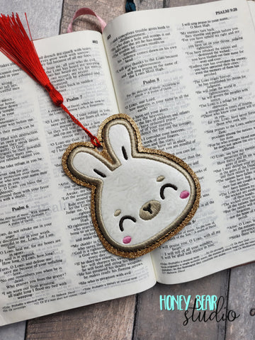 Rabbit Bunny Cute Kawaii Bookmark Regular for 4x4  DIGITAL DOWNLOAD embroidery file ITH In the Hoop 0123