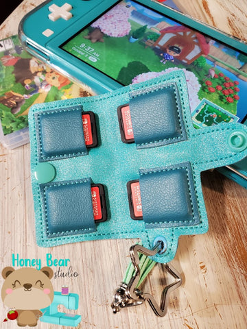 Teeny Tiny Game Card USB Holder for 4x4 and 5x7  DIGITAL DOWNLOAD embroidery file ITH In the Hoop May 2020