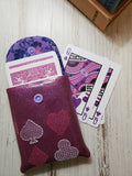 Deck of Cards Snap Pouch for Vinyl 5x7 DIGITAL DOWNLOAD embroidery file ITH In the Hoop June 2019