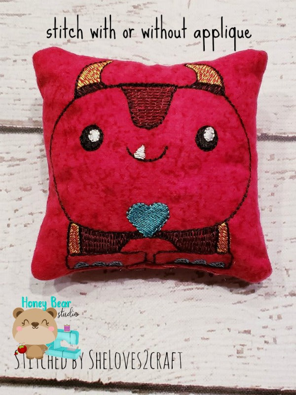 Little Monster Beanie Stuffies for 4x4 Square Bean Bag DIGITAL DOWNLOA