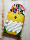 SKRIBBLE Crayon Snap Pouch for Vinyl 5x7 DIGITAL DOWNLOAD embroidery file ITH In the Hoop