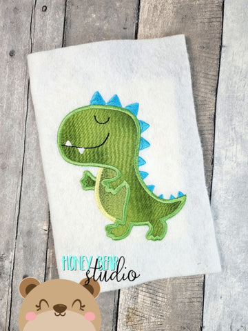 Dino Dude Applique  set 4x4 5x7 DIGITAL DOWNLOAD embroidery file 0525 02