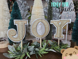 JOY Christmas Nativity plant stakes stick signs applique 4x4 DIGITAL DOWNLOAD embroidery file ITH In the Hoop 1223 02