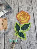 Satin Roses Bouquet Arrangement on a STICK plant stakes stick signs applique 4x4 DIGITAL DOWNLOAD embroidery file ITH In the Hoop 0124 05