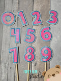 Beach Days FOAS Font on a STICK plant stakes stick signs applique 4x4 DIGITAL DOWNLOAD embroidery file ITH In the Hoop 0124 02