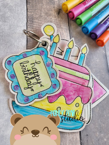 Coloring Pals Doodlits Birthday Kawaii Set Dry Erase Reusable Marker Activity 4x4 ONLY DIGITAL DOWNLOAD embroidery file ITH In the Hoop 0723 03