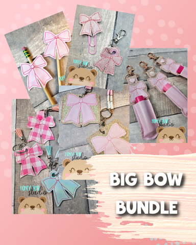 Simple Bow Big Bow Bundle New Release Purchase ITH In the Hoop 1025 01