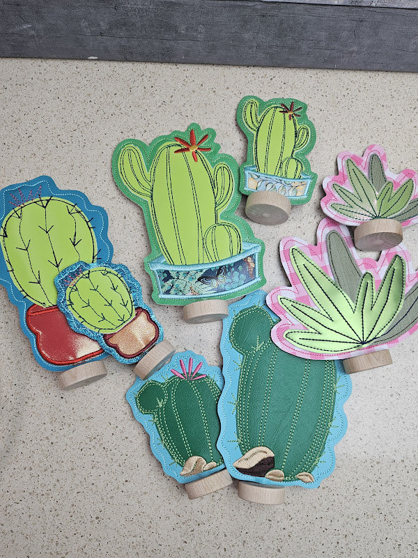 dst succulent BIG VALUE Cactus Succulent on a Stick Plant Stake set 4x4 and 5x7 DIGI – Honey Bear Studio