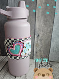 Wild Heart Applique Mug WRAP 4x4, 5x7, 6x10 SET DIGITAL DOWNLOAD embroidery file ITH In the Hoop 0124 02