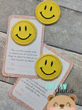 Pocket Hug SMILE patch File for 4x4, 5x7 DIGITAL DOWNLOAD embroidery file ITH In the Hoop 1225 01