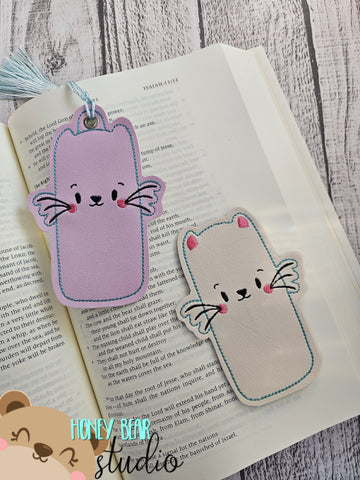 Silly Kitty Cat Bookmark Set for 4x4 DIGITAL DOWNLOAD embroidery file ITH In the Hoop 0124 03