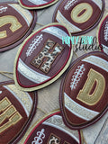 Football Bowl TOUCHDOWN Banner Set 5x7 DIGITAL DOWNLOAD embroidery file ITH In the Hoop 0123