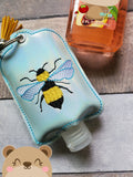 SWOOP hand Sanitizer Busy Bee Holder 4x4 And 5x7 single hooping DIGITAL DOWNLOAD embroidery file ITH In the Hoop 0921