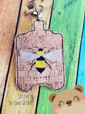 SWOOP hand Sanitizer Busy Bee Holder 4x4 And 5x7 single hooping DIGITAL DOWNLOAD embroidery file ITH In the Hoop 0921
