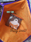 Boo Ghost Cute Halloween Applique Top Zip Bag 4x4, 5x7, 6x10, 7x12 DIGITAL DOWNLOAD embroidery file ITH In the Hoop 0922