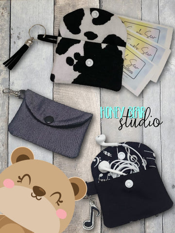5x7 card sleeve Business Card Holder Gift Card Holder Snap Pouch FOR FABRIC 5x7 DIGITA – Honey Bear Studio