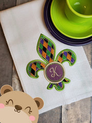 Fleur De Lis Mardi Gras Monogram Circle Applique Frames BIG Value Set 2 Styles 4 Sizes DIGITAL DOWNLOAD Jan 2020
