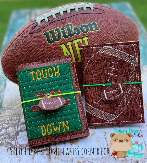 MCB Football Field and Laces SET Covers with Football Charm for Mini C