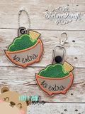 So Extra Guacamole App Snap Tab, Eyelet SET DIGITAL DOWNLOAD embroidery file ITH In the Hoop 0422