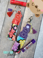 Gummy Bear App Lip Balm Holder 4x4 and 5x7 DIGITAL DOWNLOAD embroidery file ITH In the Hoop 0922