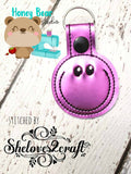 Smile Have a Nice Day Smiling Face Snap Tab, Eyelet SET DIGITAL DOWNLOAD embroidery file ITH In the Hoop Jan 11 2019