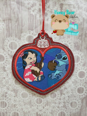 Christmas Shapes HEART Applique AND Shaker Ornament 4x4 DIGITAL DOWNLOAD embroidery file ITH In the Hoop Nov 5 2018