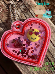 Applique and Shaker Heart Valentine snap tab, or eyelet sewing notion for 4x4  DIGITAL DOWNLOAD embroidery file ITH In the Hoop Jan 11 2019