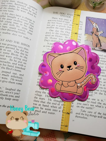 Kitty Kawaii Book Band 4x4 and 5x7 DIGITAL DOWNLOAD embroidery file ITH In the Hoop May 14, 2019