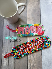 MAMA Applique Mug WRAP 5x7, 6x10 SET DIGITAL DOWNLOAD embroidery file ITH In the Hoop 0522