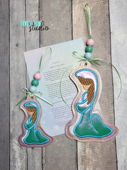 Nativity Mary Silent Night Christmas Applique Ornament 4x4, 5x7 DIGITAL DOWNLOAD embroidery file ITH In the Hoop 1222