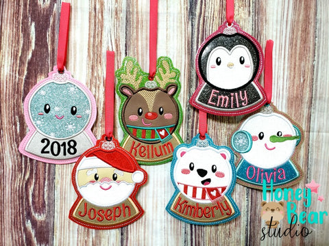 Cozy Christmas MEGA VALUE 12 Ornament Pack 4x4 and 5x7 with BONUS file DIGITAL DOWNLOAD embroidery file ITH In the Hoop