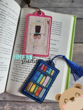 Simple Rectangle Applique Bookmark Regular for 4x4 and 5x7 DIGITAL DOWNLOAD embroidery file ITH In the Hoop 0622