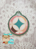 Christmas Shapes CIRCLE Applique AND Shaker Ornament 4x4 DIGITAL DOWNLOAD embroidery file ITH In the Hoop Nov 5 2018