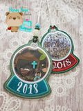 Vinyl Overlay Shaker Snowglobe 2021 2022 Applique Ornament 4x4 AND 5x7 DIGITAL DOWNLOAD embroidery file ITH In the Hoop NOV 5 2018