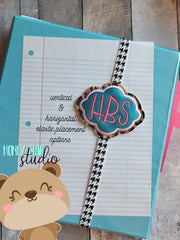 Scalloped Applique Planner Band Book Band 4x4 Embroidery FILE Digital DOWNLOAD In the Hoop HBS 0622