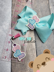 Sketchy Stacked Hearts feltie SET, feltie, charm or zipper pull eyelet for 4x4  DIGITAL DOWNLOAD embroidery file ITH In the Hoop 0223