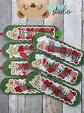 Sweet Shop Christmas Cookies HUGE SET 7 designs Applique Mug WRAP 5x7, 6x10 SET DIGITAL DOWNLOAD embroidery file ITH In the Hoop 1122