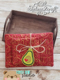 Taco Avocado Let's Taco Bout It Applique COASTER and MUG RUG Set 4x4 5x7  DIGITAL DOWNLOAD embroidery file ITH In the Hoop 0422