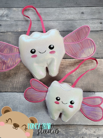 Tooth Fairy Door Hanger (2 hoopings)  Softie Plush Stuffies File for 4x4, 5x7 Plush DIGITAL DOWNLOAD embroidery file ITH In the Hoop 0822