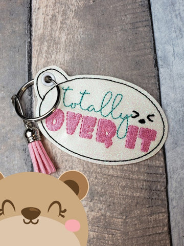 Totally Over It!  Snap Tab, Eyelet SET DIGITAL DOWNLOAD embroidery file ITH In the Hoop Nov 11 2019