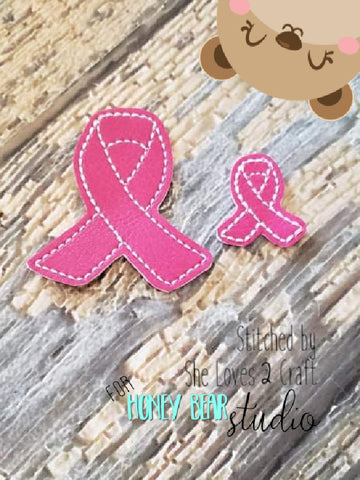 Small Awareness Ribbon feltie SET, SORTED 2inch 1inch for 4x4  DIGITAL DOWNLOAD embroidery file ITH In the Hoop 1021