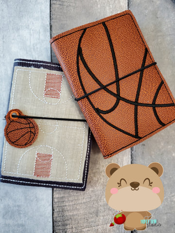Sports Basketball Gym Set Covers for Mini Composition Book 5x7 DIGITAL DOWNLOAD embroidery file ITH In the Hoop 0521