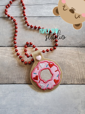 BEAD SNAPPER Necklace Add on Donut Applique 4x4  DIGITAL DOWNLOAD embroidery file ITH In the Hoop 0122