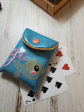 Deck of Cards Snap Pouch for Vinyl 5x7 DIGITAL DOWNLOAD embroidery file ITH In the Hoop June 2019