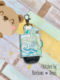 Hand Sanitizer Mermaid Sani Wrap Holder  5x7 single hooping DIGITAL DOWNLOAD embroidery file ITH In the Hoop