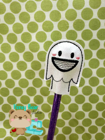 Party Pumpkin BOO Ghost Pencil Topper for 4x4  DIGITAL DOWNLOAD embroidery file ITH In the Hoop