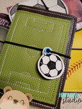 Sports Soccer (Football) Gym Set Covers for Mini Composition Book 5x7 DIGITAL DOWNLOAD embroidery file ITH In the Hoop 0521